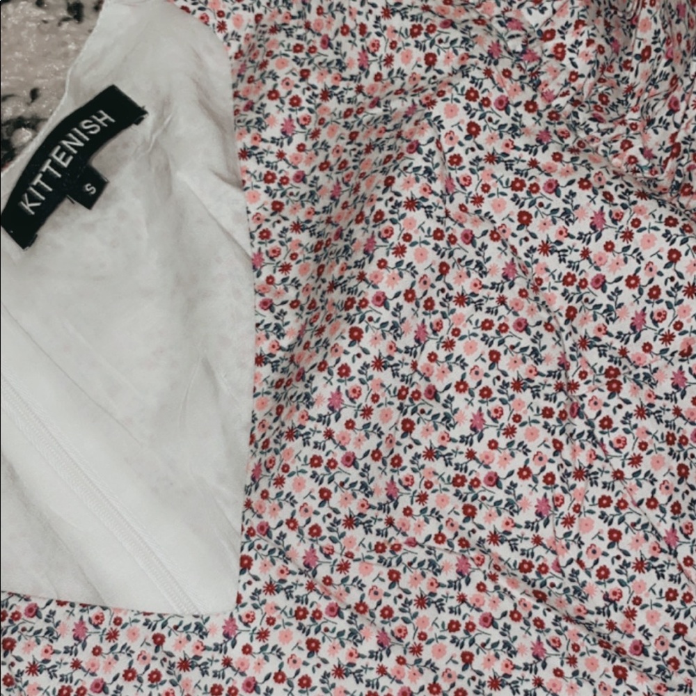 Kittenish Floral Pink Dress - Picture 3 of 3